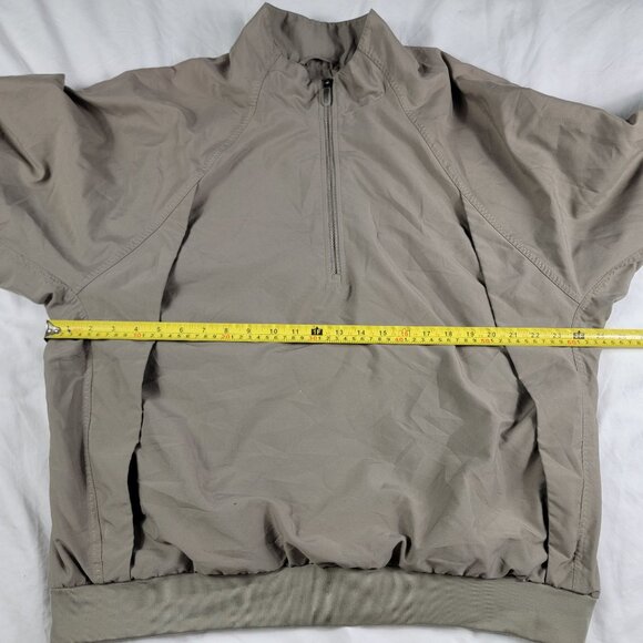 Adidas Mens Large 1/4 Zip ClamShell Golf Windbreaker Long Sleeve Jacket Pullover - Picture 6 of 9